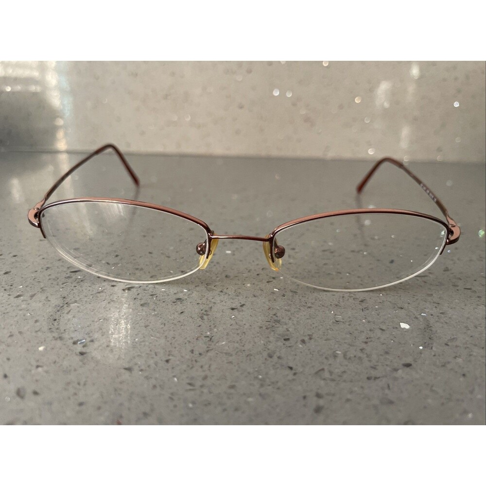 VOGUE VO 3441 658 50-18-130 eyeglasses FRAMES ONLY half rim red bronze oval